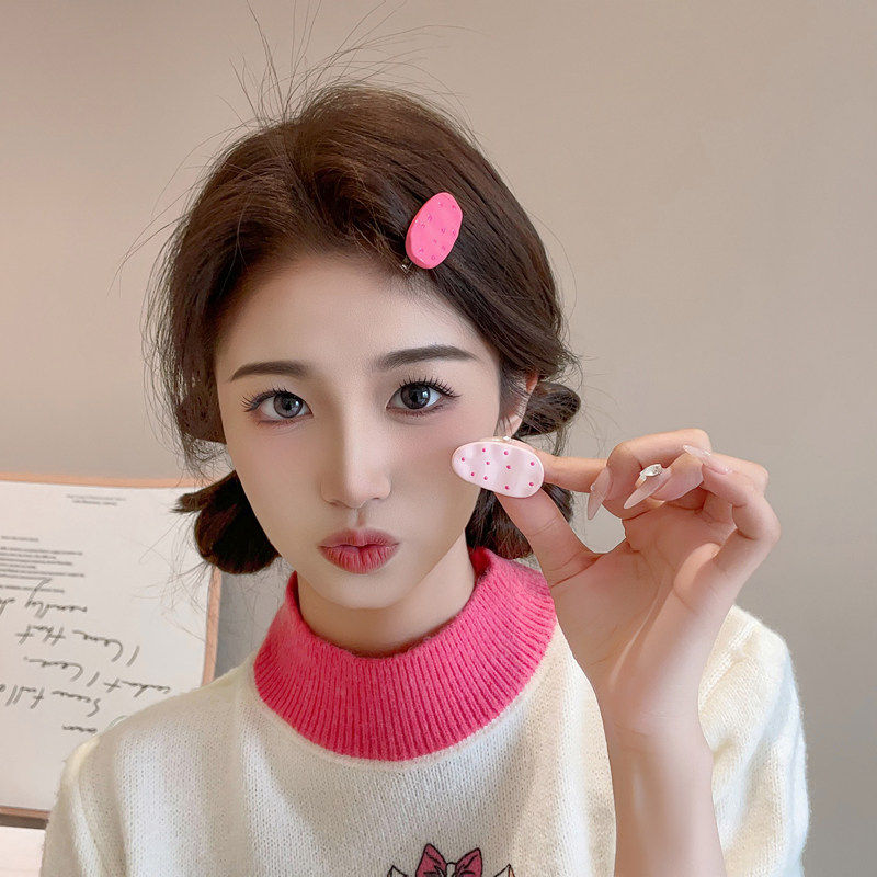 2025新款可爱水滴波点鸭嘴夹