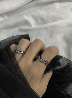 INS戒指嘻哈原宿暗黑刀片配饰