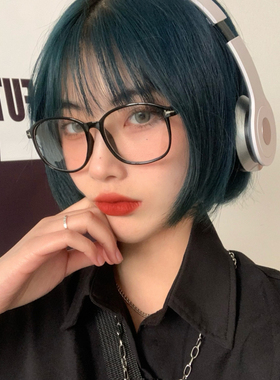 眼镜ins风透明框大框无度数网红款拍照素颜神器男女百搭配件饰品