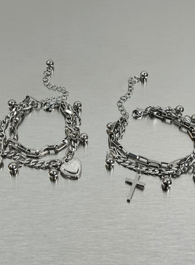 又酷又A!MINB钛钢手链