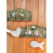 北欧乡村实木厨房餐厅装 创意家居 饰挂钩衣帽架玄关挂衣钩壁挂时尚