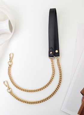 高档包包金属链子配件真皮加链斜挎链条肩带适用蔻驰mk包带不褪色