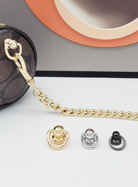 米莱订制手工化妆包包diy手机壳打孔和尚头奶嘴钉带改造金属配件