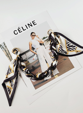 米莱订制老花26洗漱包改造亚克力手提树脂装饰链条丝带小丝巾绑带