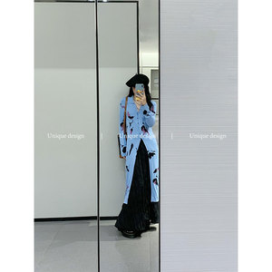 Unique design 新中式百搭防晒开衫女2024秋季新款针织衫国风上衣