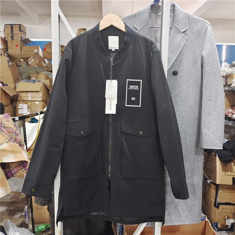 男装2021春秋新款超常态中长风衣