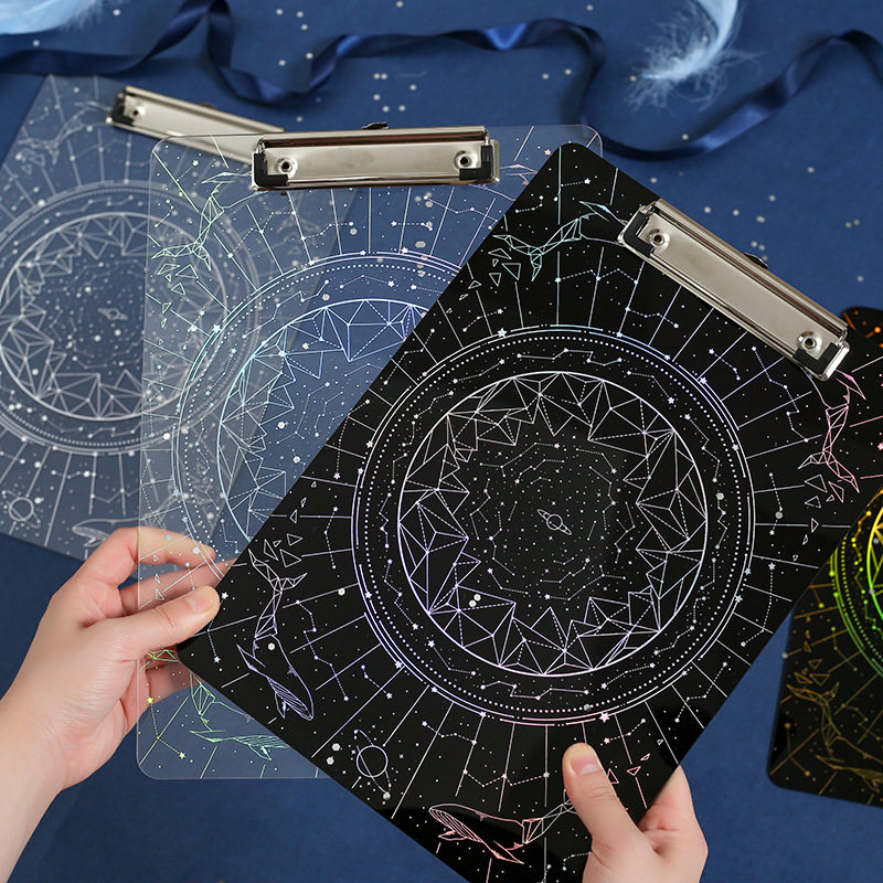 星眠 镭射烫金星空奥秘系列 试卷文件夹纸高透亚克力书板夹,文具电教/文化用品/商务用品,手帐/日程本/计划本,淘宝优惠券,粉丝福利购,淘宝优惠卷