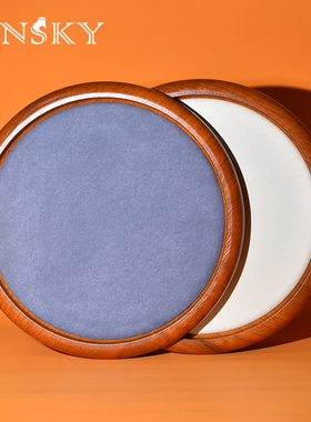 今仕爵实木纹超纤珠宝托盘首饰展示盘戒指耳环耳钉收纳饰品看货盘