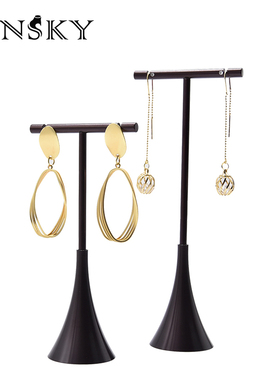 今仕爵新品耳环架展示架耳钉架T型金属首饰收纳挂架饰品拍摄道具