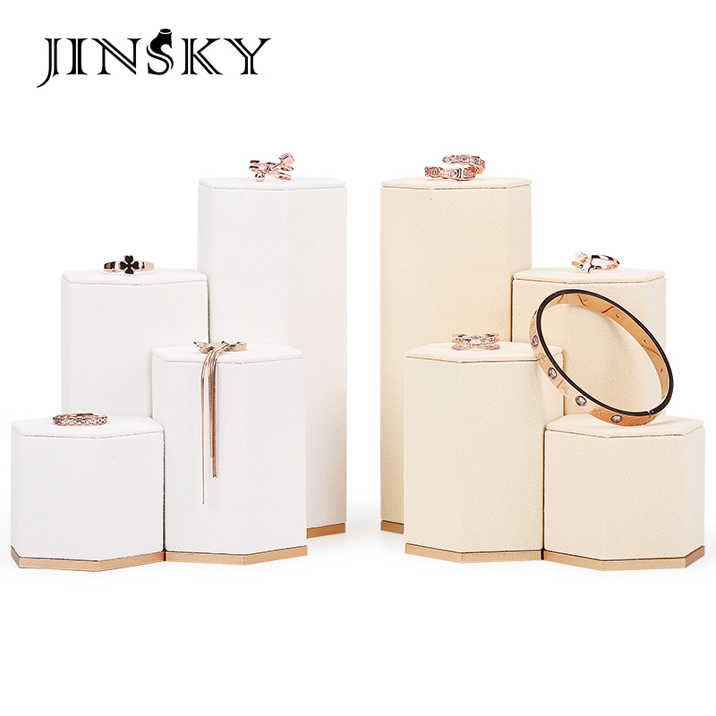 jinsky白色珠宝陈列道具首饰架