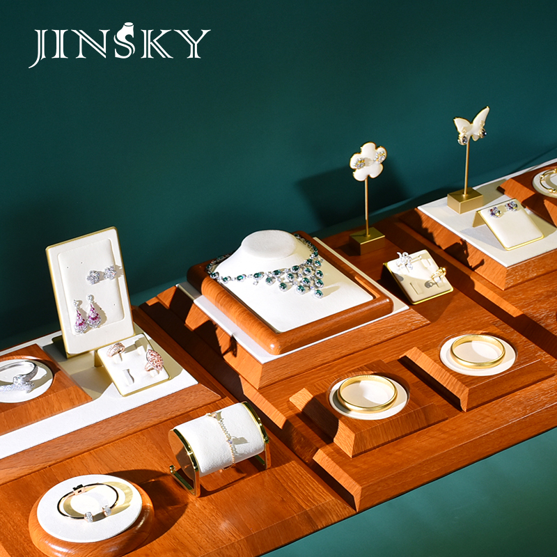 实木项链jinsky实木珠宝展示摆台