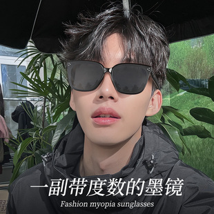 gm墨镜带度数男款2025新款近视太阳镜防紫外线偏光防晒开车用驾驶