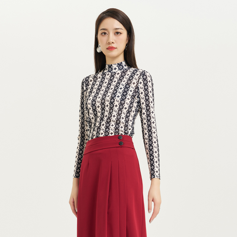 EMOO杨门2025秋季新款时尚打底衫