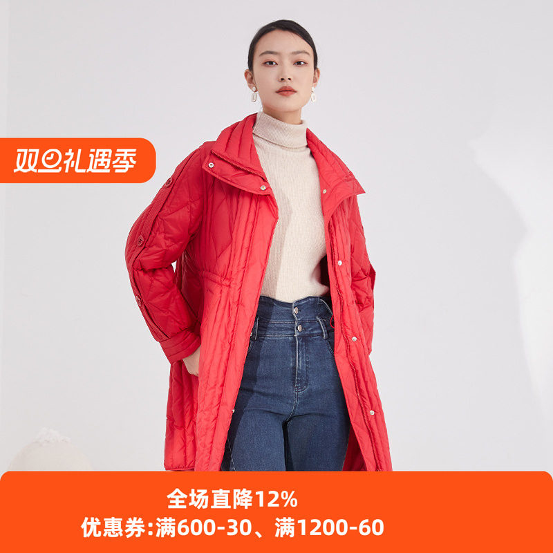 杨门冬装中长款羽绒服女