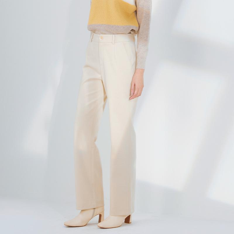 简约高腰商场同款宽松秋季休闲裤