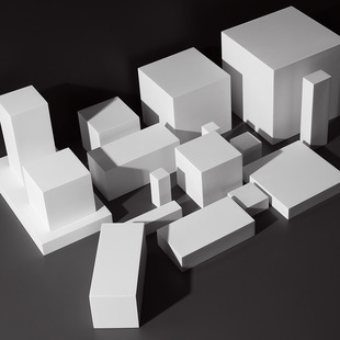 摄影几何体拍照道具白色小方块正长方体盒子产品拍摄背景摆件布置