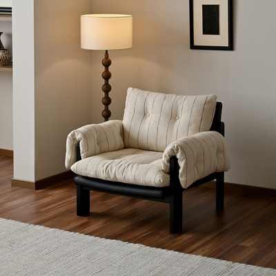 【新品热卖】UCK又壳 | 法式复古单人沙发椅中古风客厅慵懒休闲椅