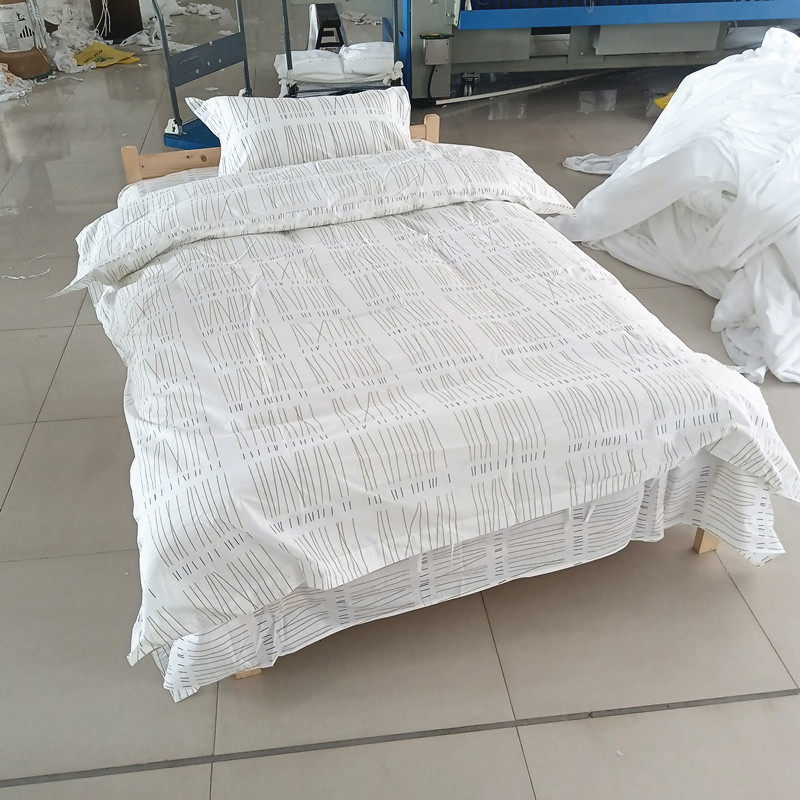 酒店布草宾馆三四件套床上用品纯棉涤棉全棉医院民宿巧克力咖啡棒