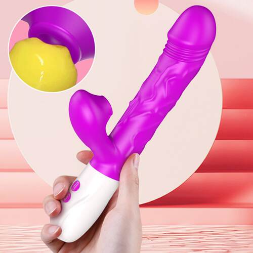 DFOX dazzling V vibrator sucking telescopic strong shock he