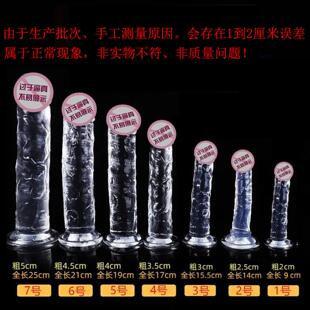 DEgg-free penis transparent silicone Crystal simulation larg