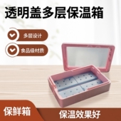 透明盖多层epp保温箱食品级泡沫箱商用烘焙蛋糕甜品摆摊冷藏保鲜