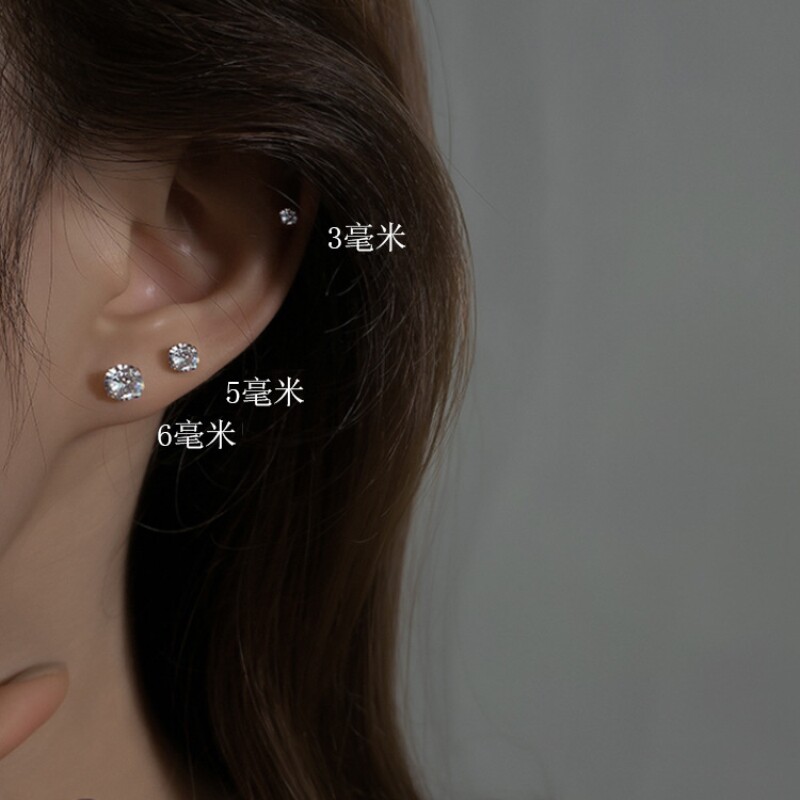 耳钉耳饰女过敏防塑料针树脂耳环2025新款养耳钉爆款高级感小耳洞