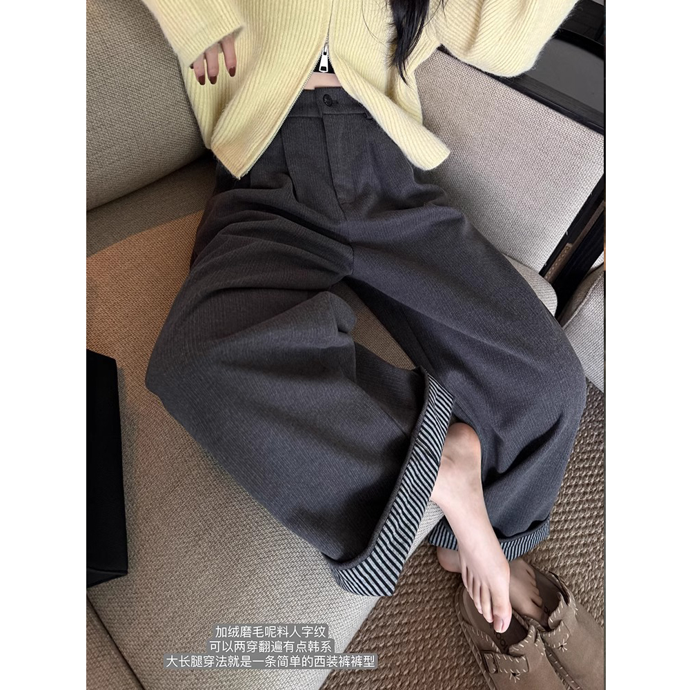 新款宽松休闲裤显高显瘦裤子女