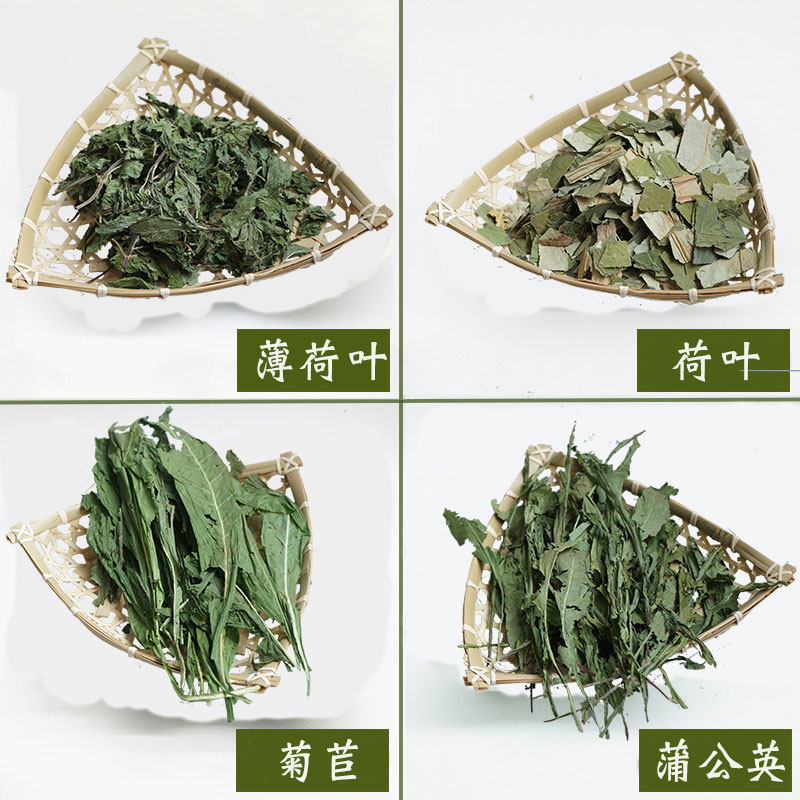 小宠辅草薄荷叶桑叶菊苣蒲公英荷叶干草兔子龙猫豚鼠仓鼠保健草