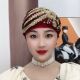 回族新款 拼接帽女帽回民纱巾套头方便头巾包头套高档减龄遮盖白发