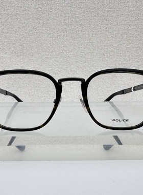 意大利police眼镜框男款可配近视VPLA48板材加不锈钢高级感74