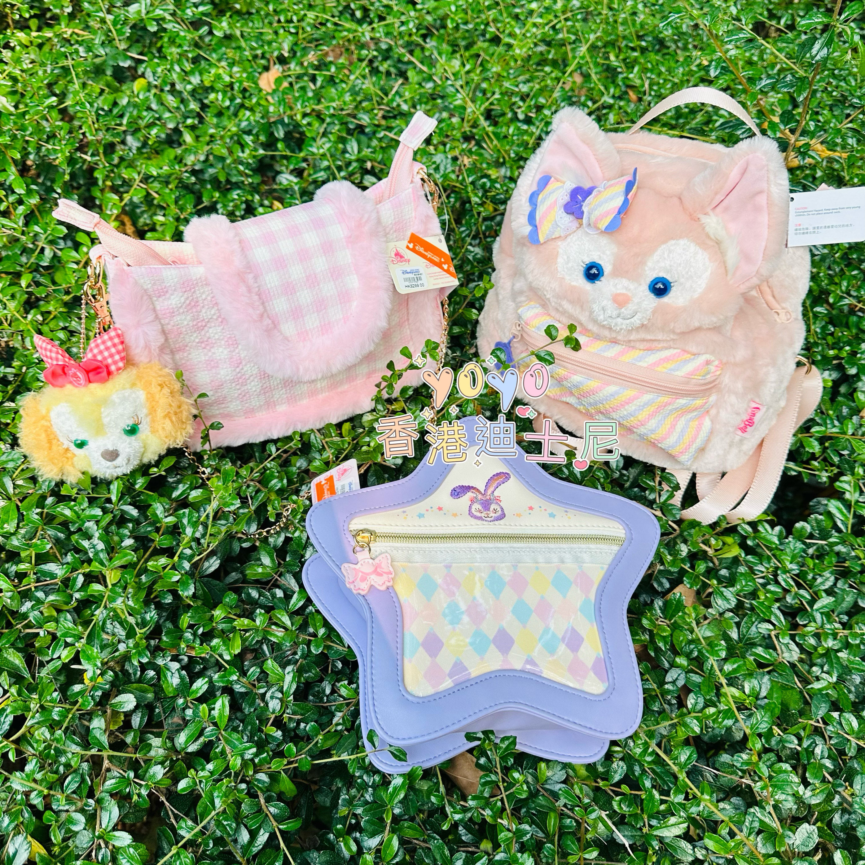 香港迪士尼2024春日玲娜贝儿可琦安饼饼斜挎包卡通大头双肩包背包