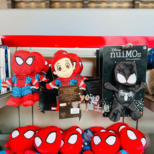 香港迪士尼复仇者联盟漫威蜘蛛侠可摘头套nuimos卡通毛绒玩偶公仔