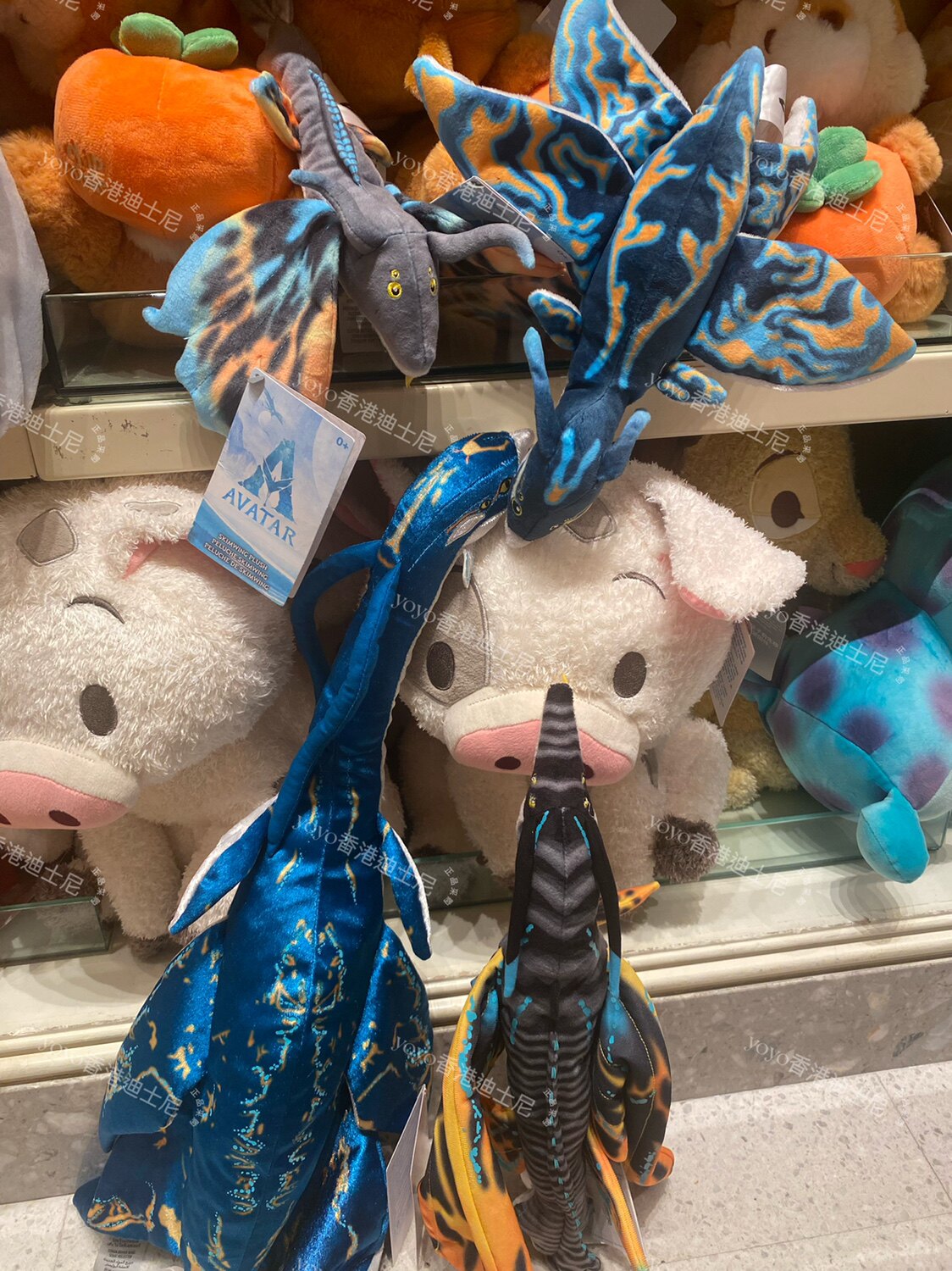 香港迪士尼 阿凡达坐骑毛绒玩偶 儿童玩具公仔