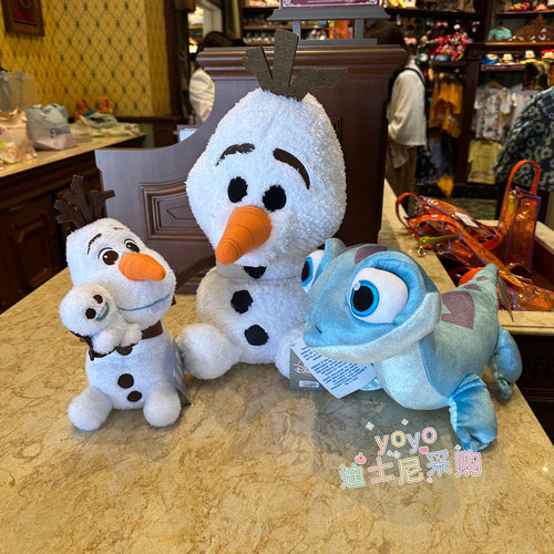 香港迪士尼 冰雪奇缘 雪宝 可爱卡通加重毛绒公仔玩偶玩具抱枕