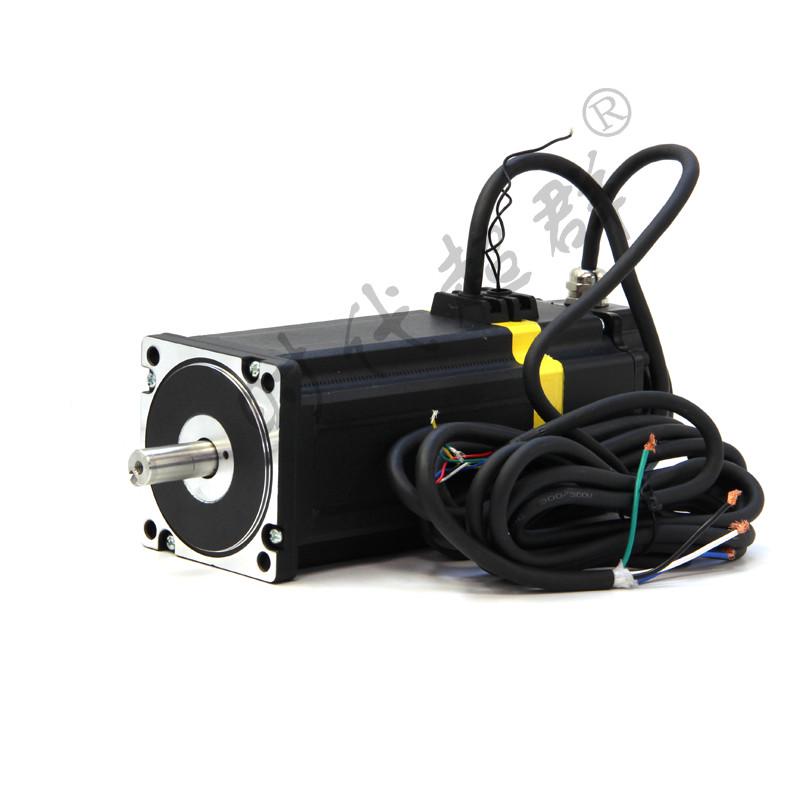 86闭环a步进电机套装配865驱动带数显混合伺服编码器 高精度大扭