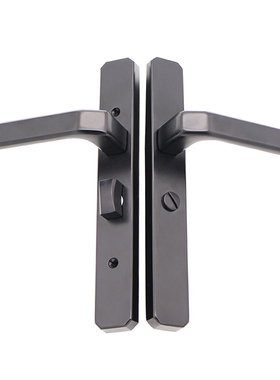 卫生间门锁黑色金色沙银11u0/130mm窄面窄边型材洗手间家用锁配件