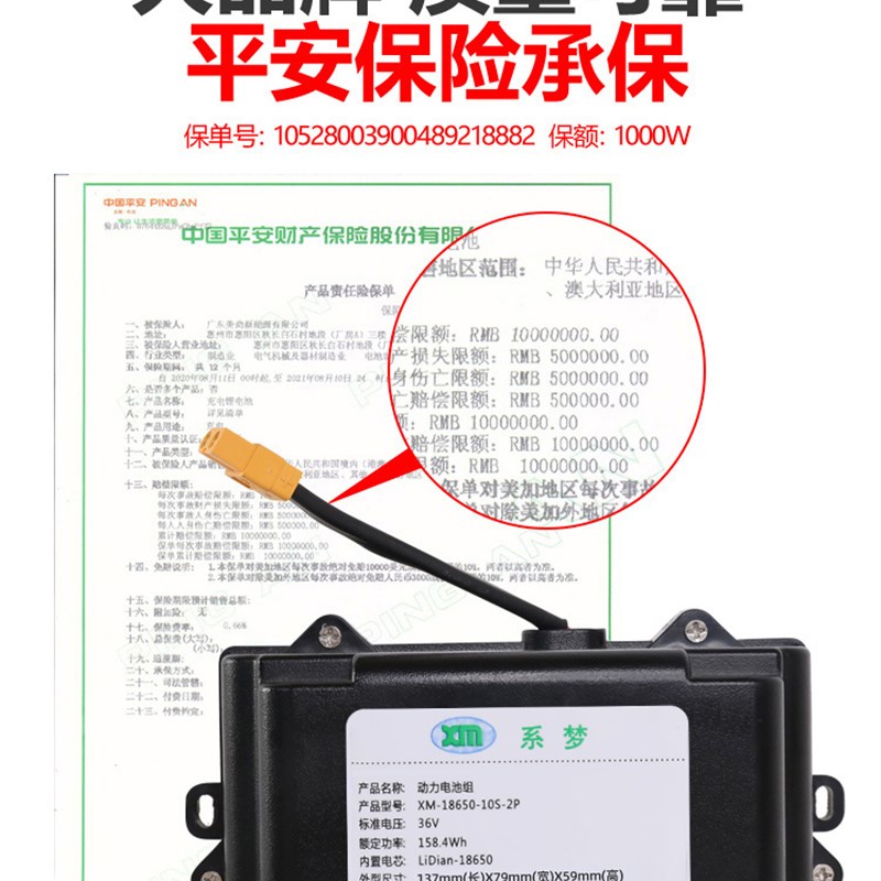 阿尔郎平衡车的电瓶通用锂电池36v配件大容量4O2v原装激活电动修
