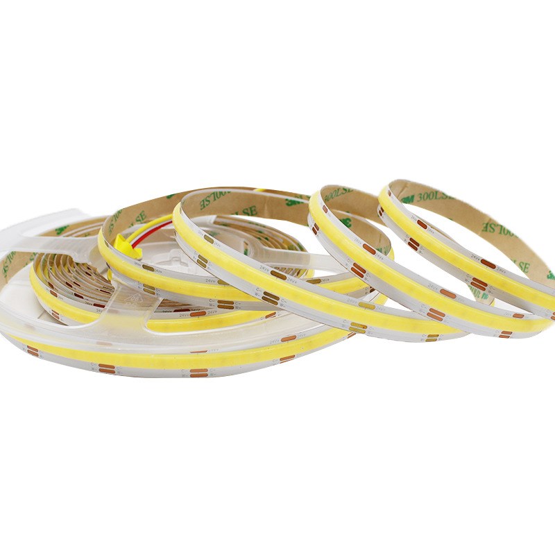 智能COB灯带三色低压24tV自粘线形灯条家装吊顶铝槽嵌入式线性灯