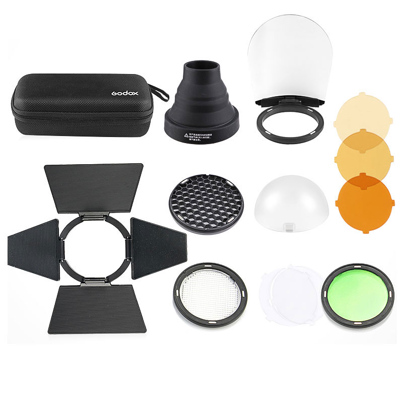 神牛AD200/AD200pro外拍灯锂电池/充电器/柔光球/锥型柔光箱/反光