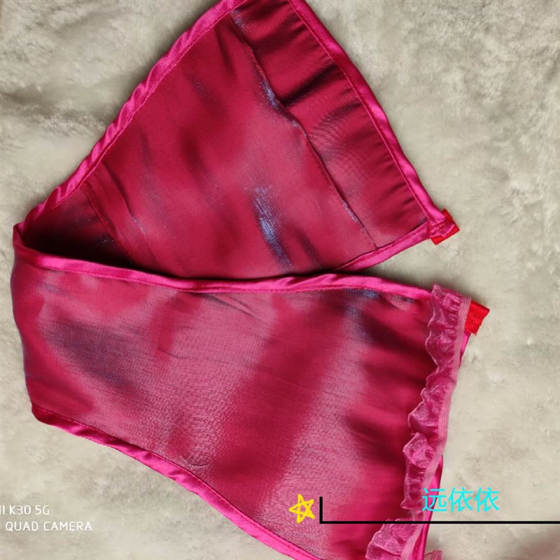 绸缎真丝卫生带月经带男女插槽三角裤子宫L脱落情侣蕾丝边生理内