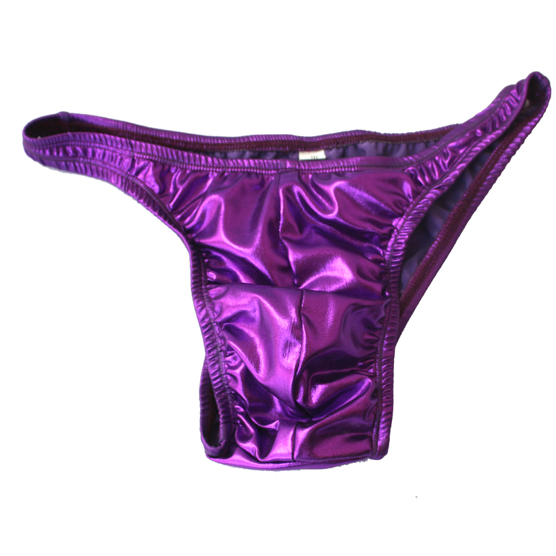 炫彩闪光健美比赛裤弹力亮面男三角F裤头表演用裤包臀内裤C04