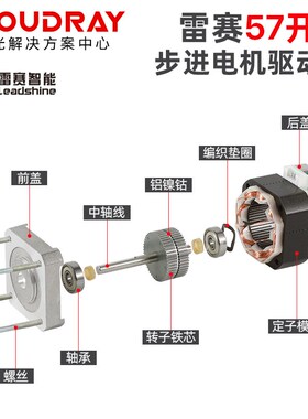 深圳雷赛57两相步进电机57CM06/13/23/57HS2N2-A智能电机驱动DM55