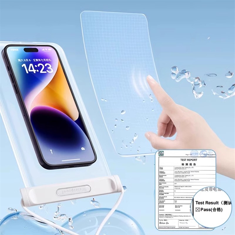 手机防水袋可h触屏游泳防水套可拍照密封漂流水上乐园海边浮潜