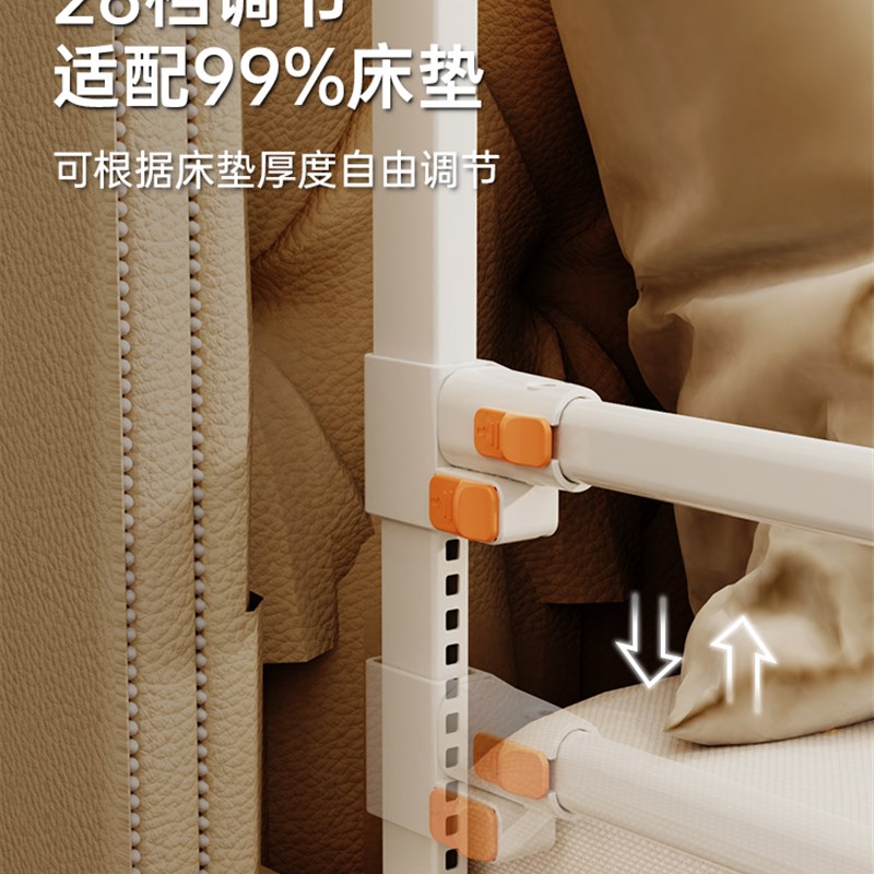 慕卡索床b围栏宝宝防摔防护栏儿童床边防掉挡板婴儿升降床护栏加