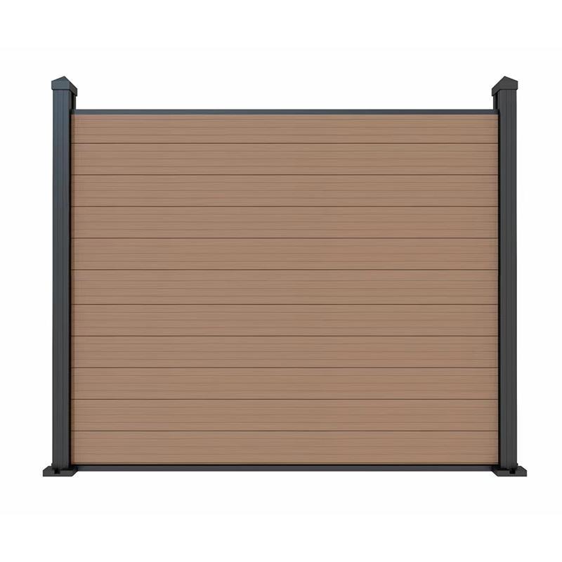 塑木围栏户外f木塑地板围栏栅栏护栏院子围墙板防腐塑木板篱笆室