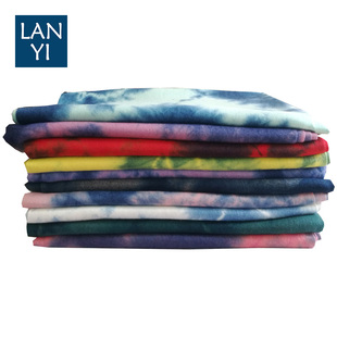 扎染仿羊绒围巾秋冬新款云南大理白族手工民族风保暖男女羊毛围脖