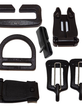 MOLLE织带连接扣Ｃ扣WJ织带夹军迷配件织带挂载UTX背包固定扣勃朗