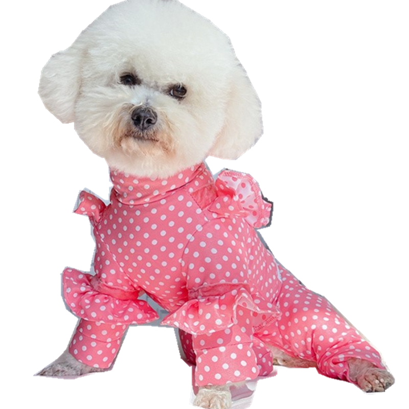 安班宠物冬装加厚保暖仿皮草四脚狗宠物服装/雨衣