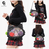 透明窗单肩斜跨痛包设计轻便小巧 跨境热卖 时尚 漫展日常穿搭街拍