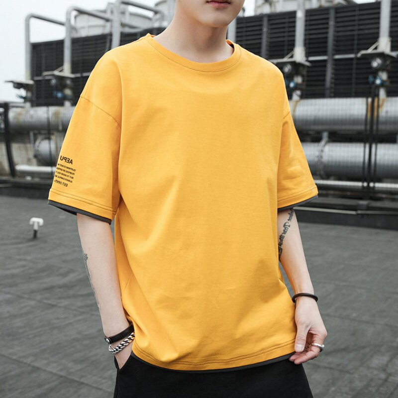 T恤男短袖宽松韩版休闲潮流半袖五分袖学生七分袖2019青少年在类目 女装/女士精品, 羽绒服中 - 来自Buy2taobao.com提供专业的淘宝代购服务